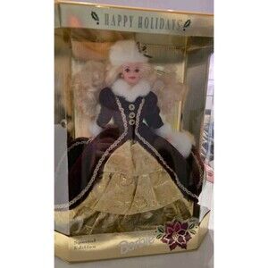 1996 Happy Holidays Barbie Doll Special Edition Original Box NRFB 15646